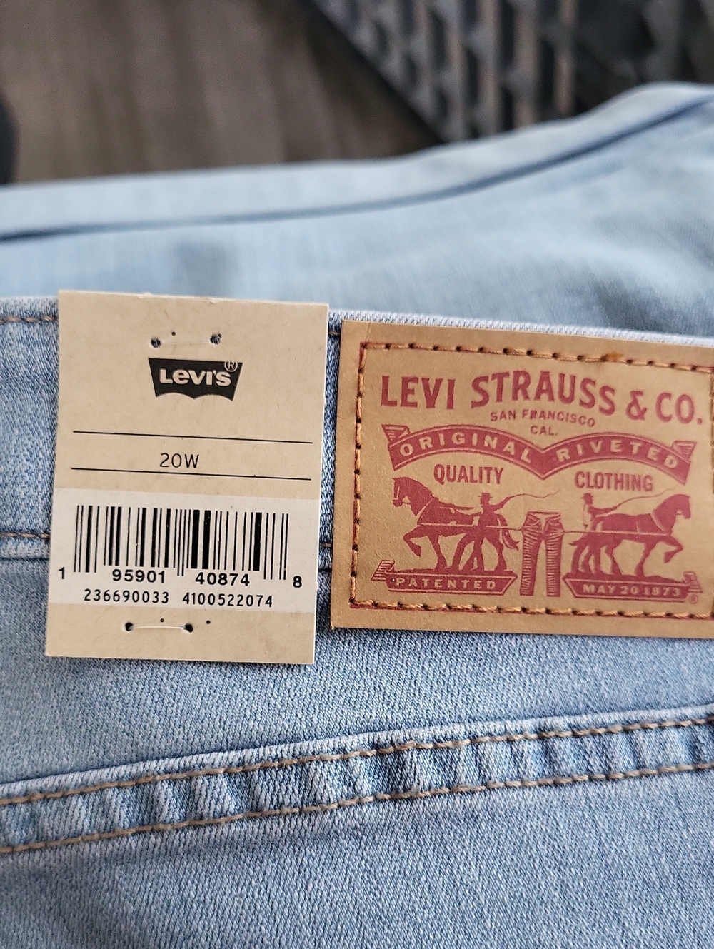 Levi's Light Blue High-Rise Women's Jean SHORTS